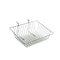 Azar Displays 5"H Sloped Chrome Wire Basket, PK2 300624 - alternate 1